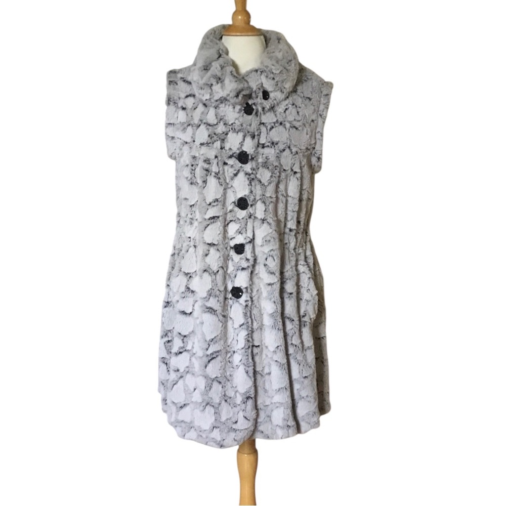 Lindi Faux Fur Sleeveless Jacket Vest